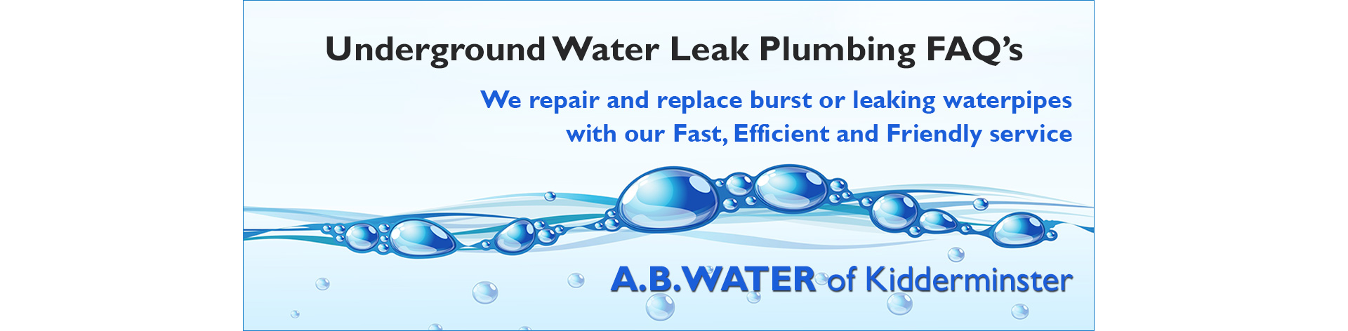 underground-water-leak-plumbing-faqs