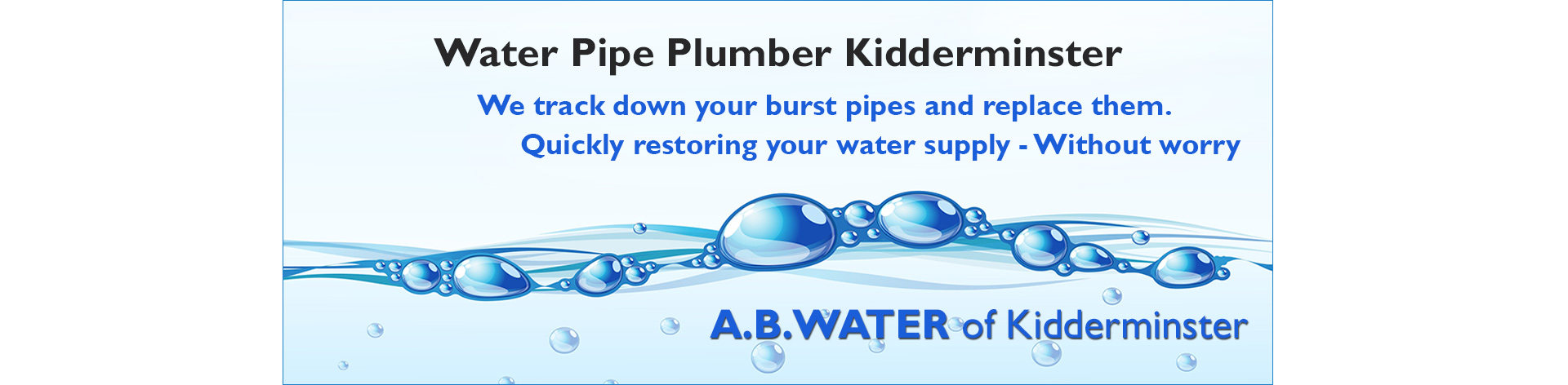 water-leak-plumber-kidderminster