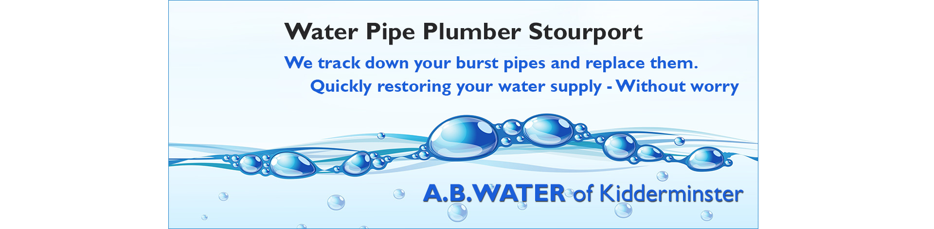 water-leak-plumber-stourport